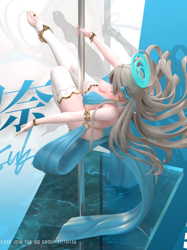 Flawless Studio Blue Archive Exotic Pole Dancer Ichinose Asuna Hot Sexy Statue